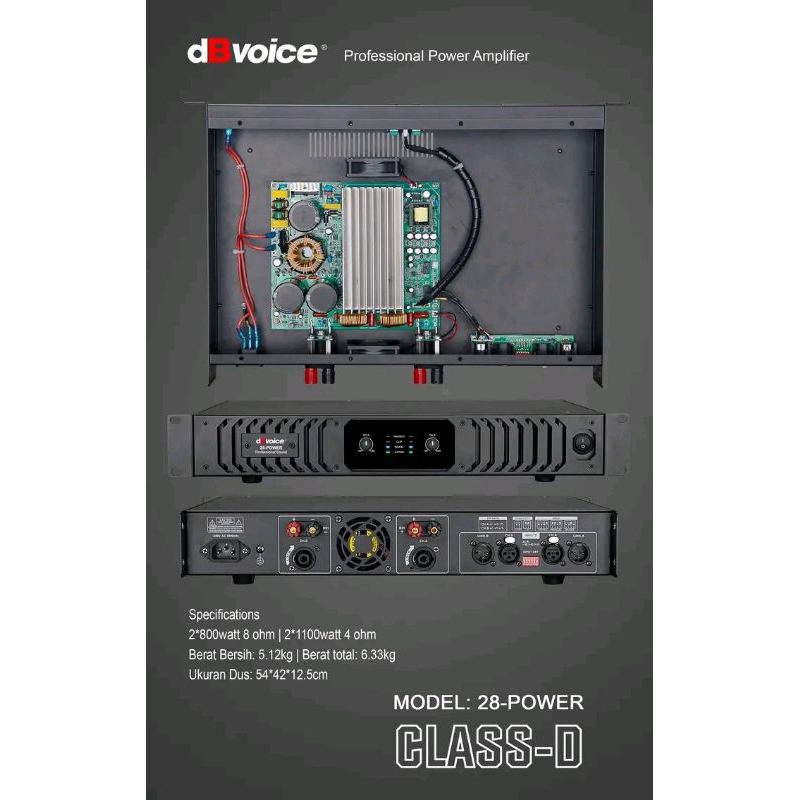 Power Amplifier dBvoice® Class D 28-Power