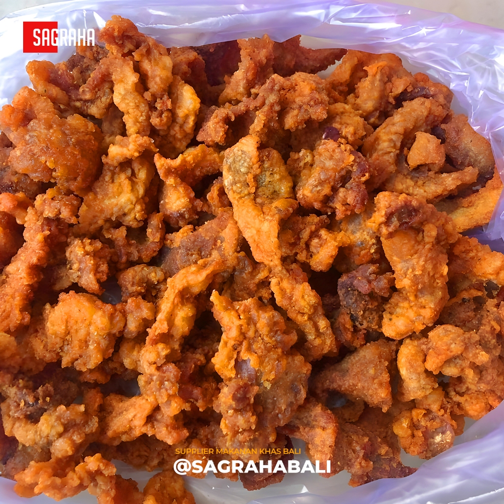 

Babi Merah Crispy 1Kg / Lemak Babi Goreng Bali / Kerupuk Samsam Lemak Babi / Kerupuk Lemak Babi Merah Goreng / SAGRAHA BALI