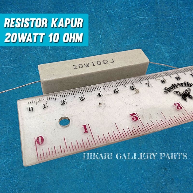 RESISTOR 20W 10 OHM Asli ROHS / Resistor Kapur 10 ohm 20 watt / R kapur 20 watt 10ohm 10R 20w