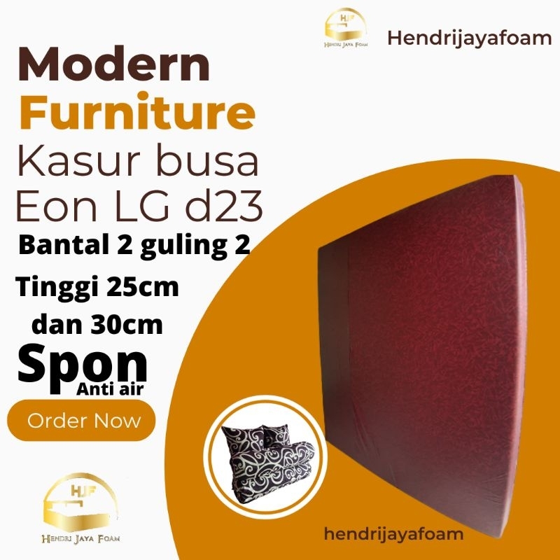 kasur busa/kasur lantai/kasur Inoac eon LG d23 tinggi 25 dan 30cm bahan spon/anti air bergaransi 10 
