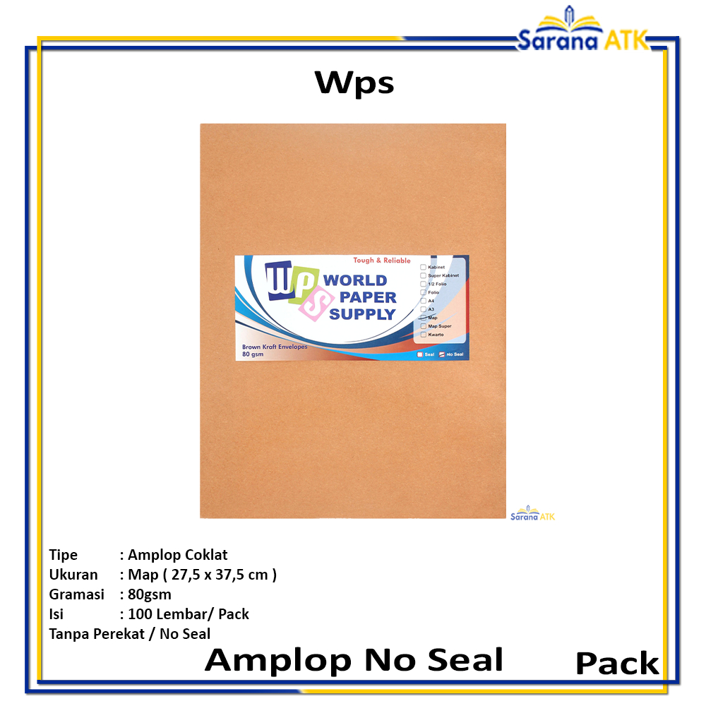 

Wps – Amplop Coklat Ukuran Map – Pack