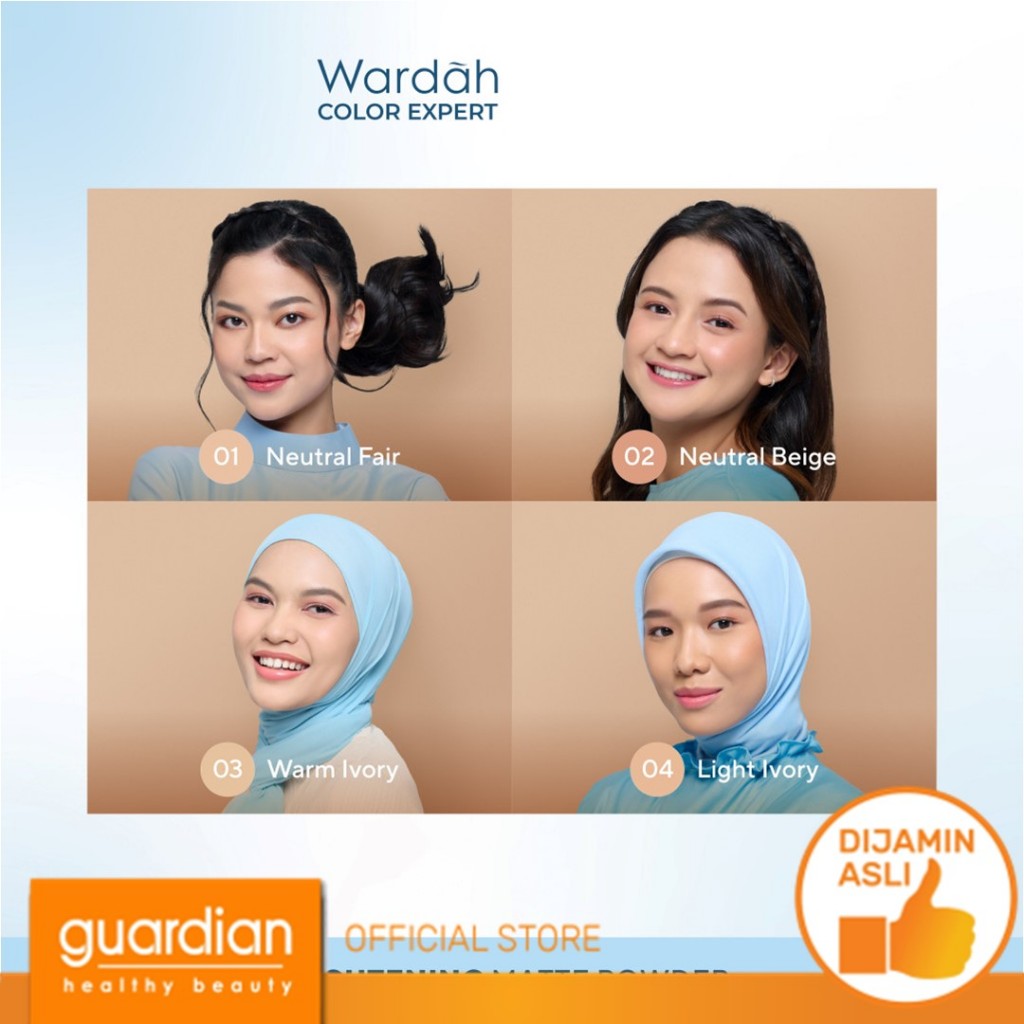 Wardah Lightening Matte Powder 01 Neutral Fair (12N) 20Gr