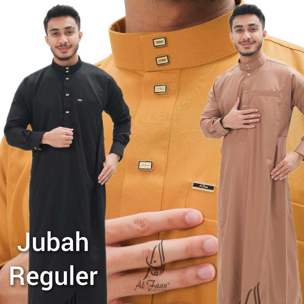 Jubah pria Gamis Pria REGULER jubah pria muslim jubah gamis alfaan model tebaru Alzan thobe jubah pr