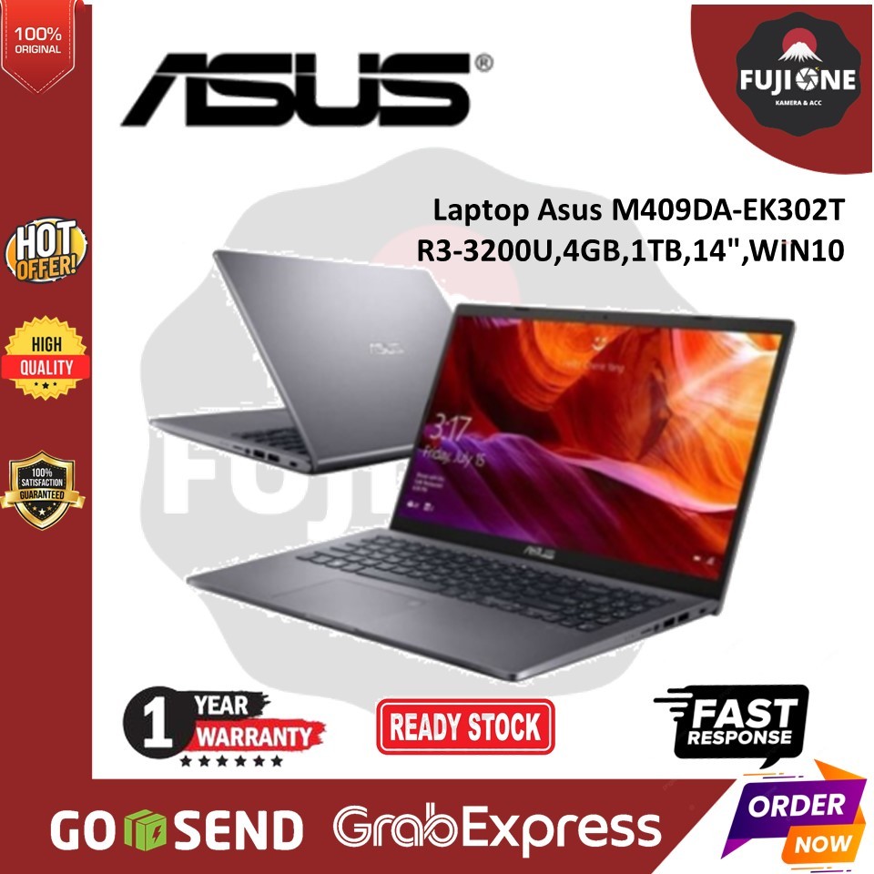 Laptop Asus M409DA-EK302T R3-3200U,4GB,1TB,14",WIN10