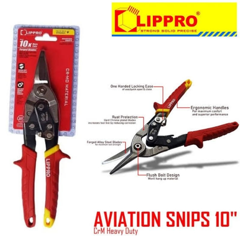 Gunting Seng Baja ringan LIPPRO 10"