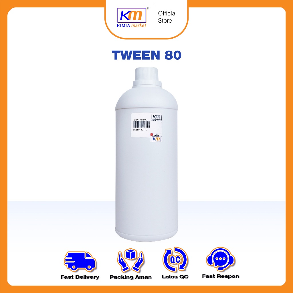 Premium Tween 80 atau emulsifier cosmetic grade penyatu air dan minyak 1 Liter
