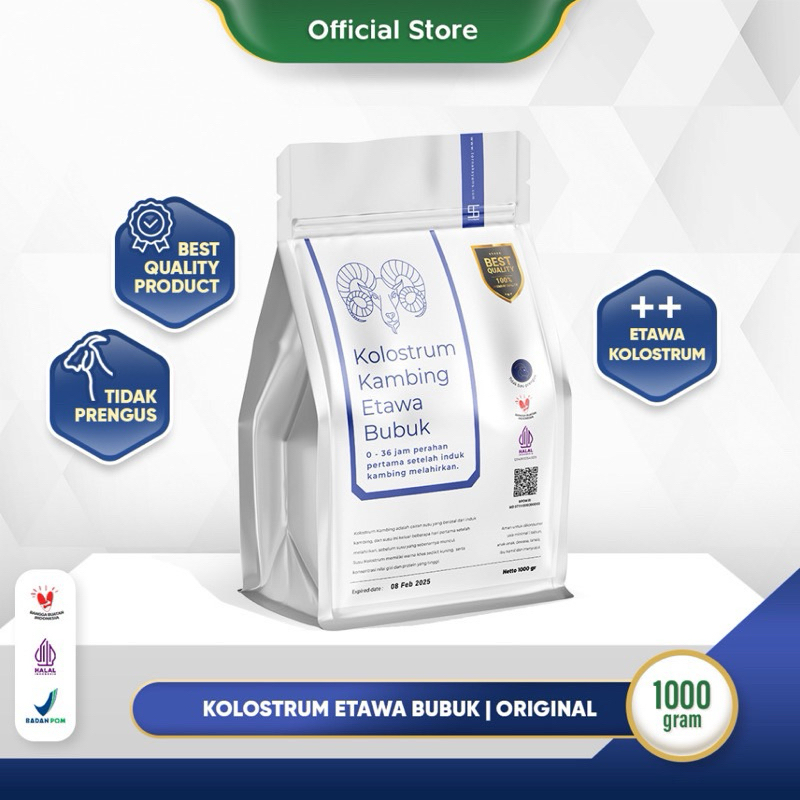 

Premium susu kambing etawa colostrum bubuk ternak syams 1kg