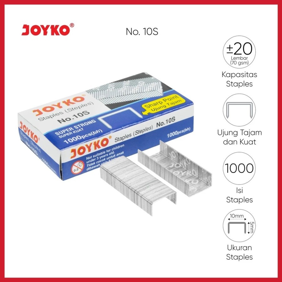 

ISI STAPLES JOYKO NO 10 KECIL MURAH ( ECEER)