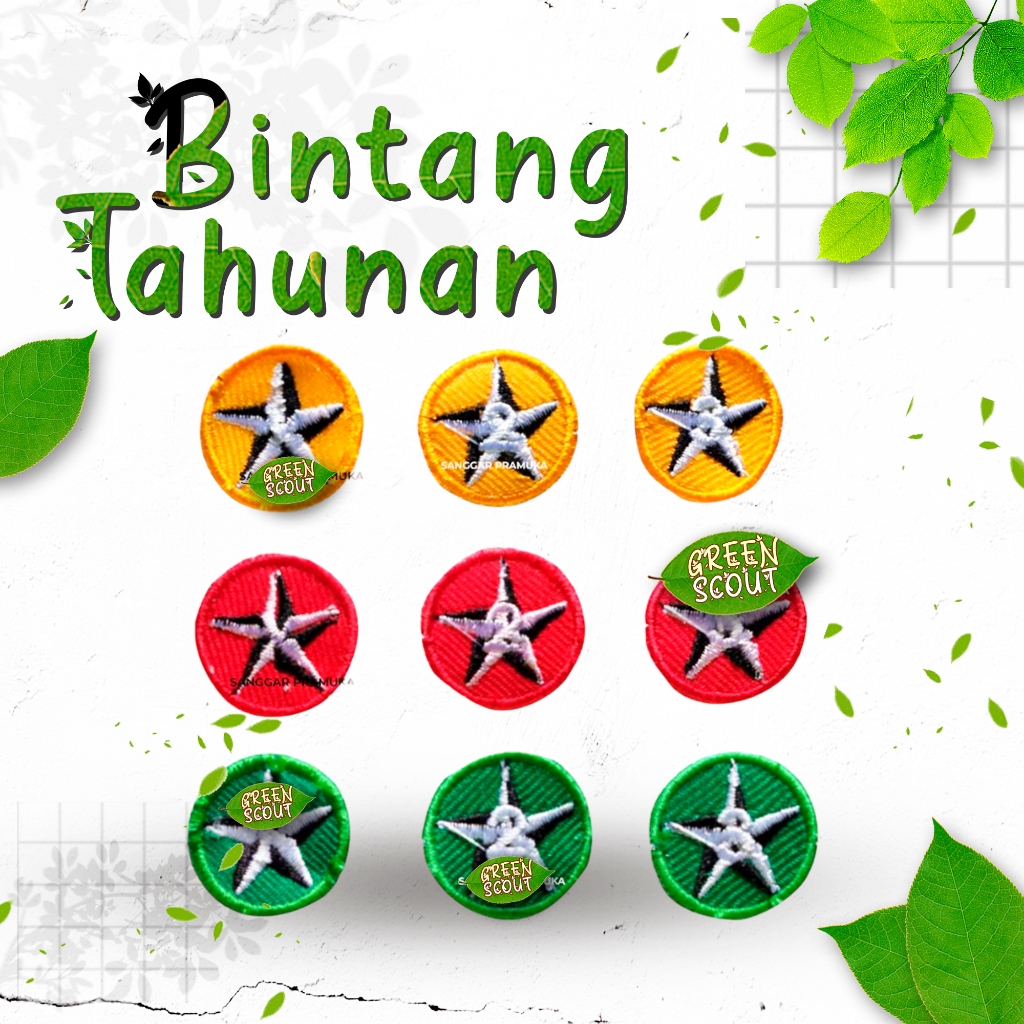 Bintang Tahunan Bordir - Bintang Tahunan Pramuka