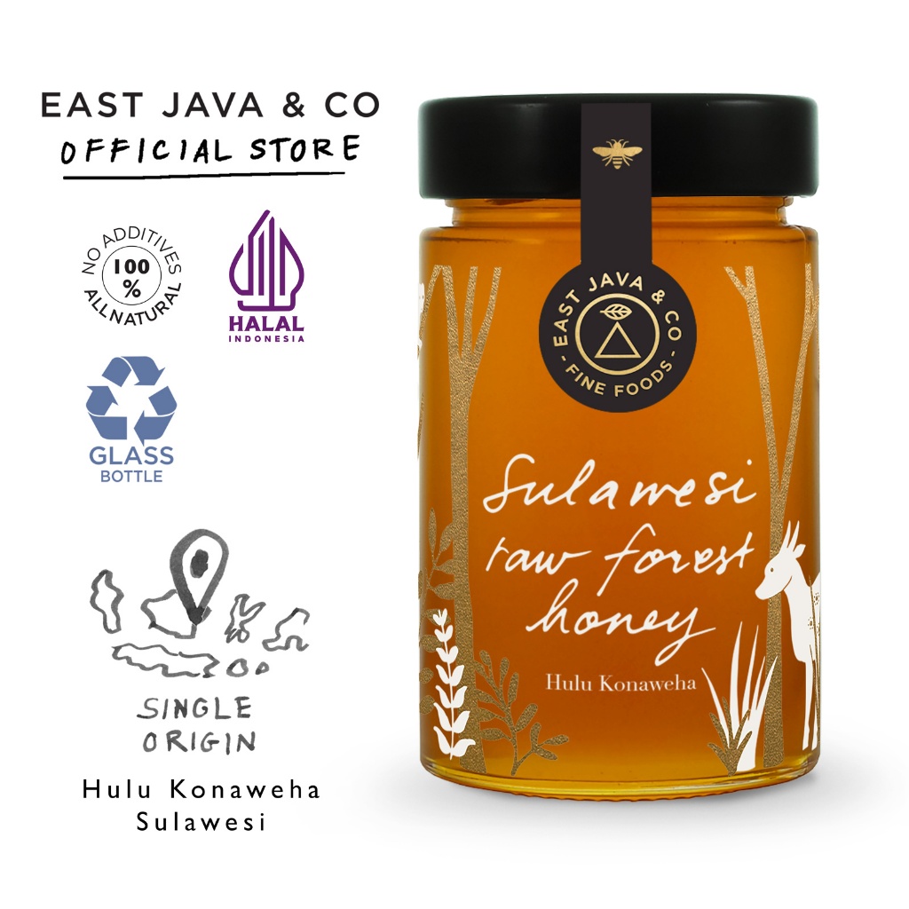 

East Java & Co Sulawesi Raw Forest Honey - 250g (Madu Sulawesi)