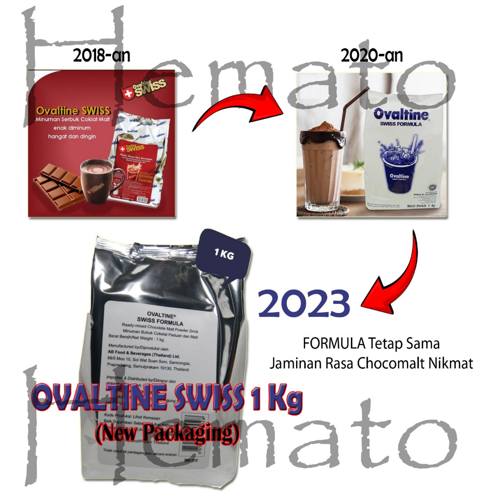 

OVALTINE SWISS 1kg Formula Swiss Chocomalt Susu