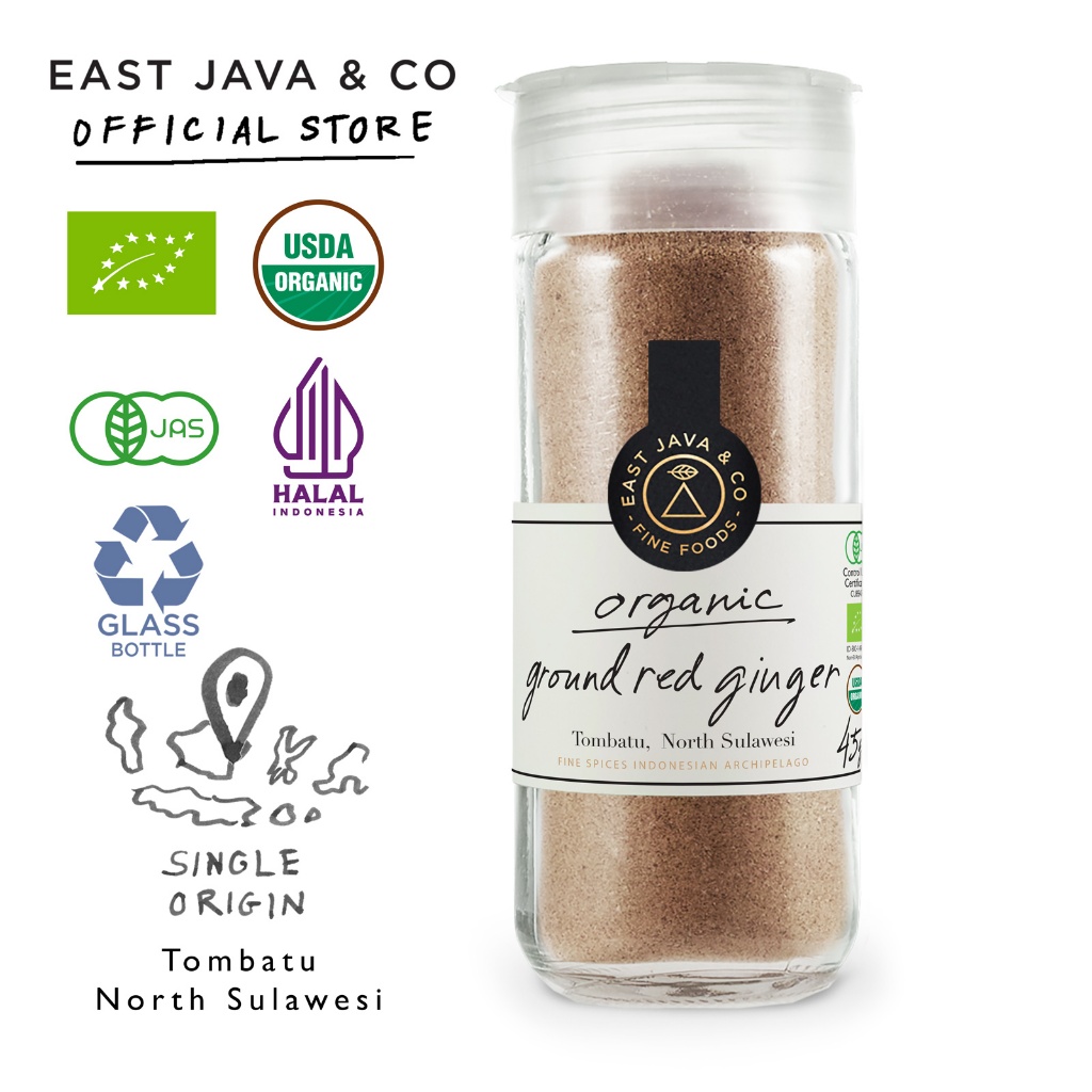 

East Java & Co Organic Ground Red Ginger - 45g (Jahe Merah Bubuk Organik)