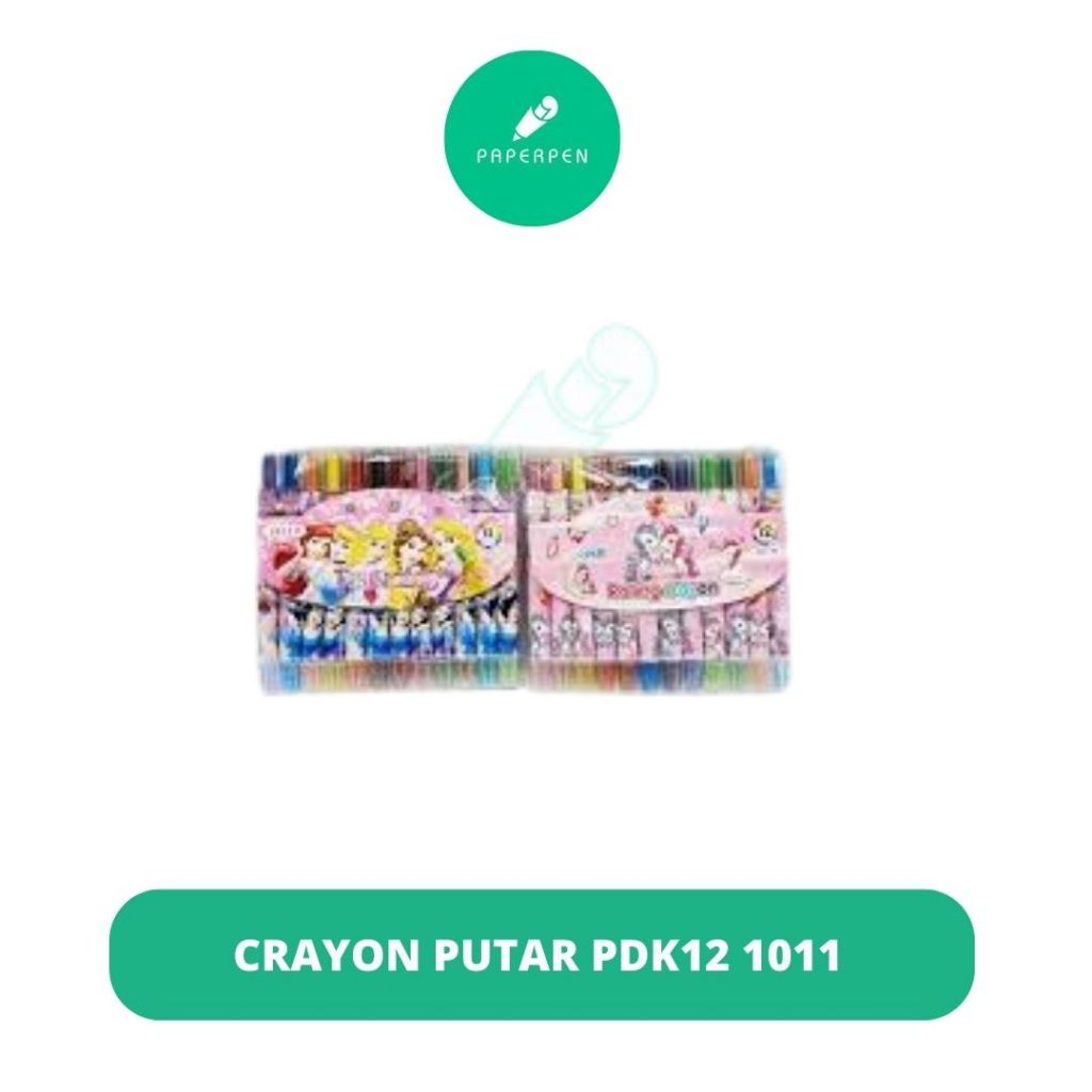 

(Pcs) Crayon Putar Pendek 12 Warna1011/Crayon Putar Anak