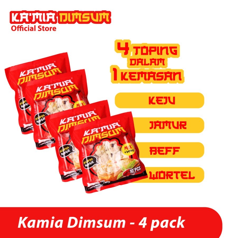 

Dimsum Mix Aneka Rasa - Dimsum Kamia 4 pcs/40 pack