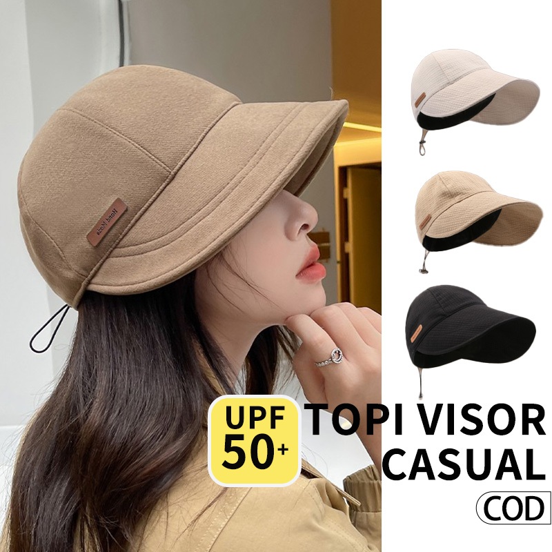 topi hijabers wanita fashion korea topi traveling wanita Kirim segera topi santai  topi visor wanita