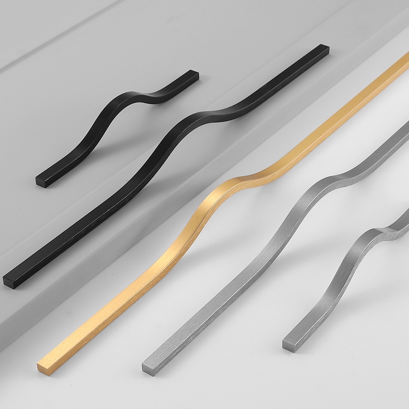 1 Meter Gagang Lemari Panjang Gold Handle Tarikan Lemari -