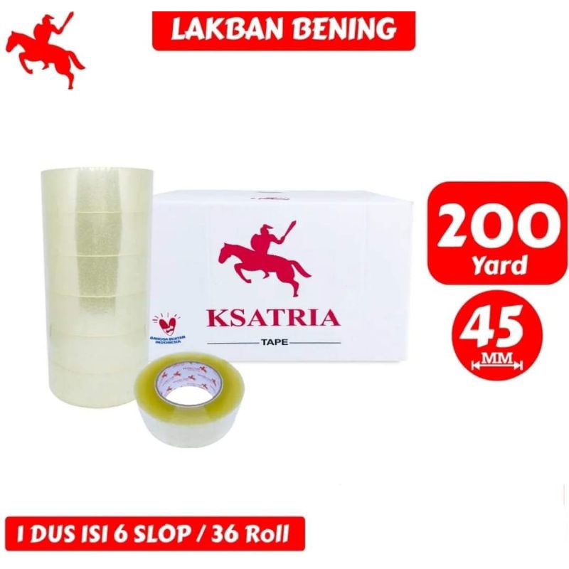 

Lakban OPP Tape / Lakban Bening Tape 200 Yard murah tebal 45mmx200yard
