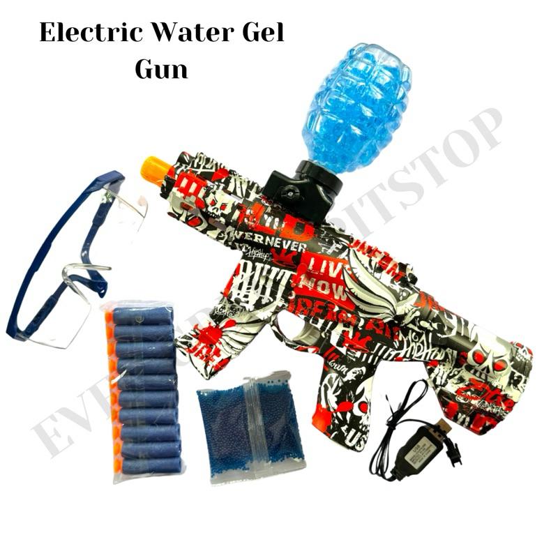 Pistol Air Busa Water Gel Elektrik Peluru Gel High Speed Baterai Mainan Anak-anak Dewasa Aman Water 