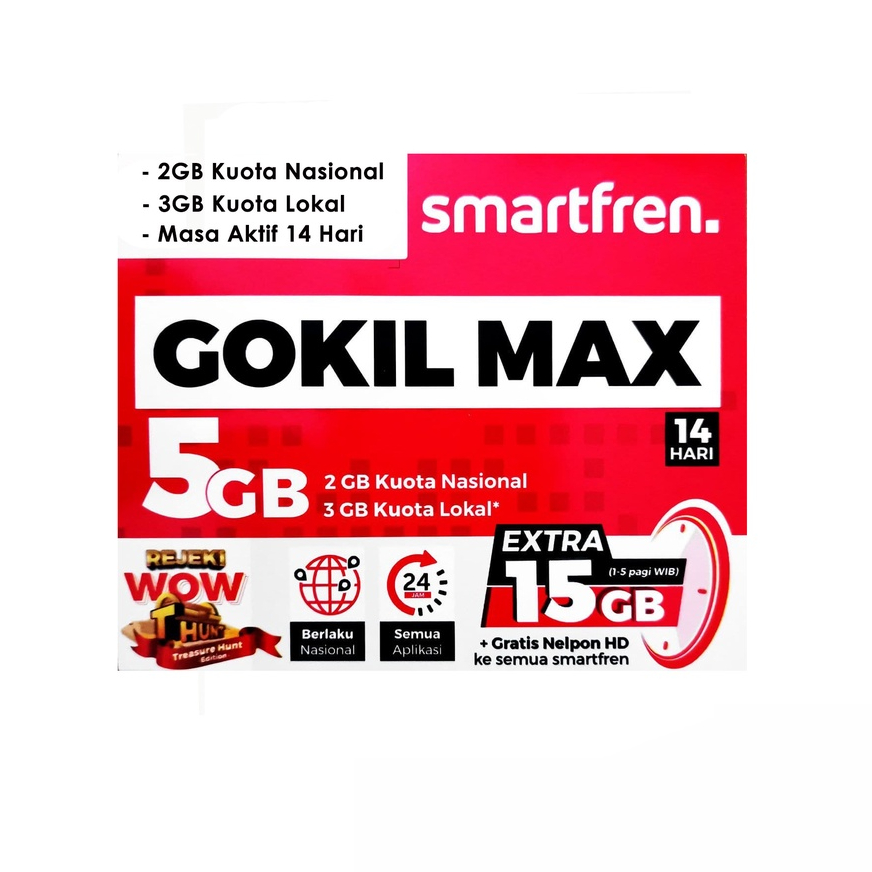 Perdana Smartfren Gokil Max 5GB
