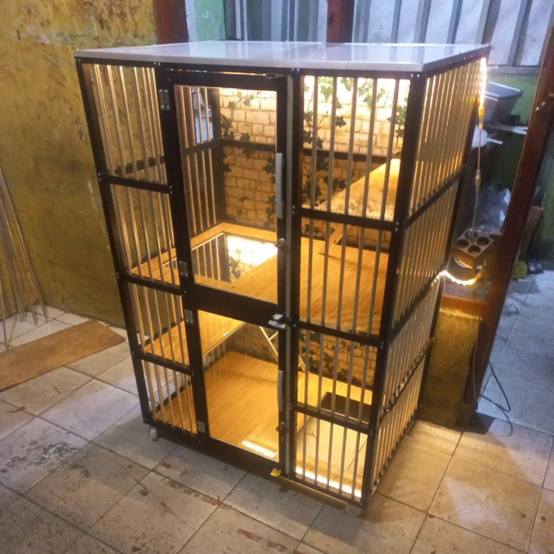 KANDANG KUCING TINGKAT 2 BAGUS TERMURAH