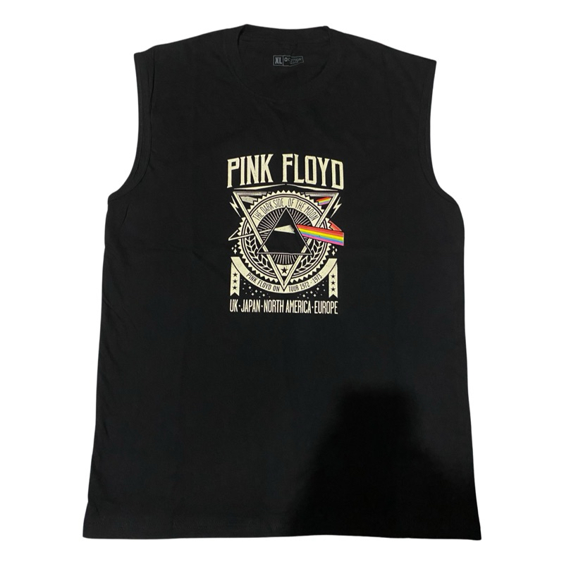 KAOS DISTRO "PINK FLOYD" / KAOS VEST TOP / LEKBONG PRIA