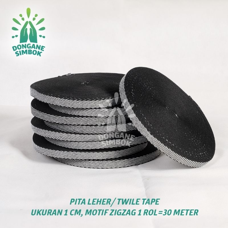 

Twill Tape/Pita Zigzag/lebar 1cm/isi 30meter