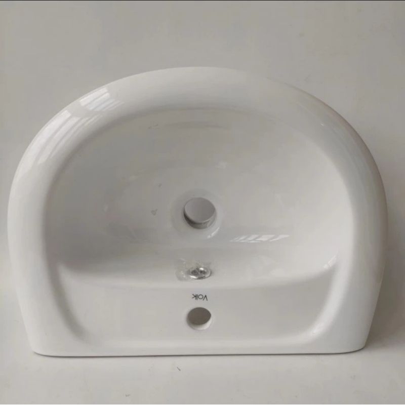 Wastafel Volk Keramik Putih