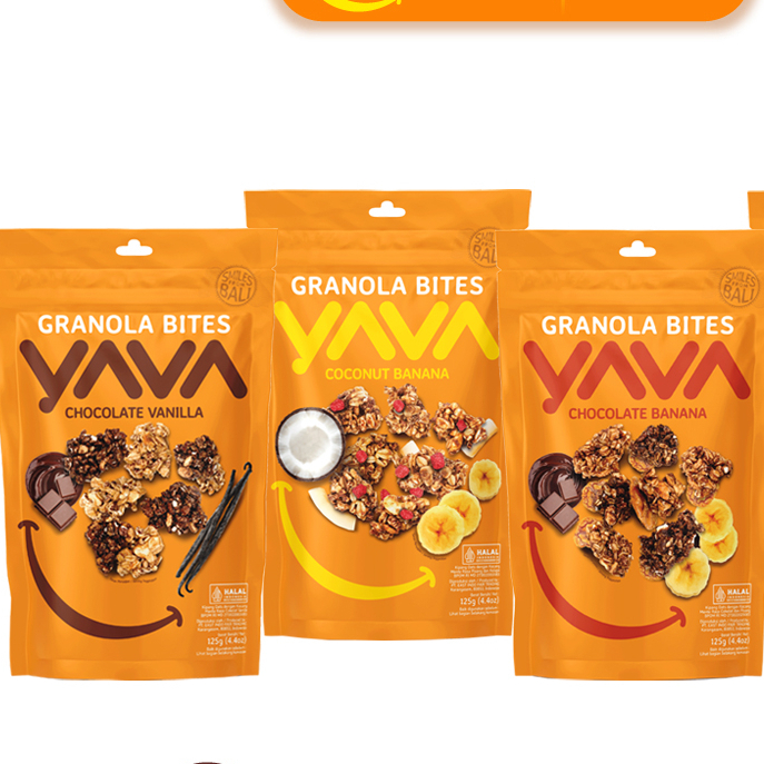 

YAVA Granola Bites 30g, 35gr, 50gr & 125g