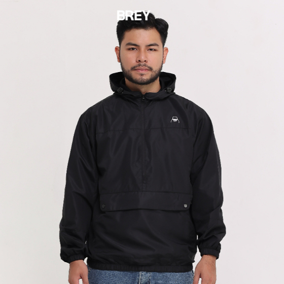 BREY Jaket Pria Parasut Cagoule Windbreaker Maze Jacket
