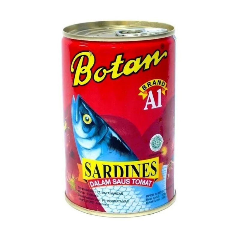 

Botan Ikan Makarel Dalam Saus Tomat berat bersih 425g