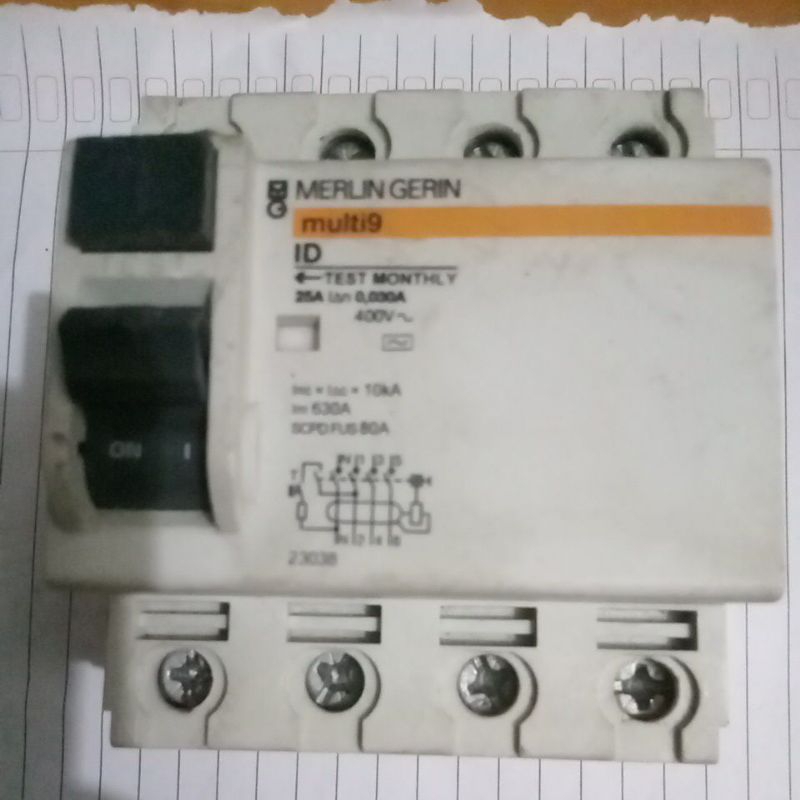 Rccb mirlin gerin 20a 4p original