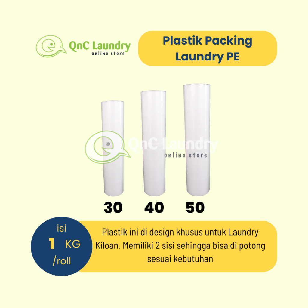 Plastik Packing Laundry PE Bening