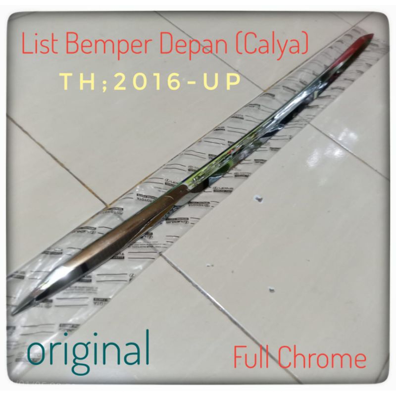 List Bemper Depan Calya 2016 up List Chrome Depan Calya List Bemper Depan Bawah Calya