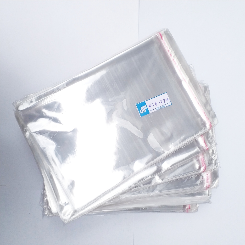 

PLASTIK OPP UKURAN 16x22cm TEBAL SEDANG