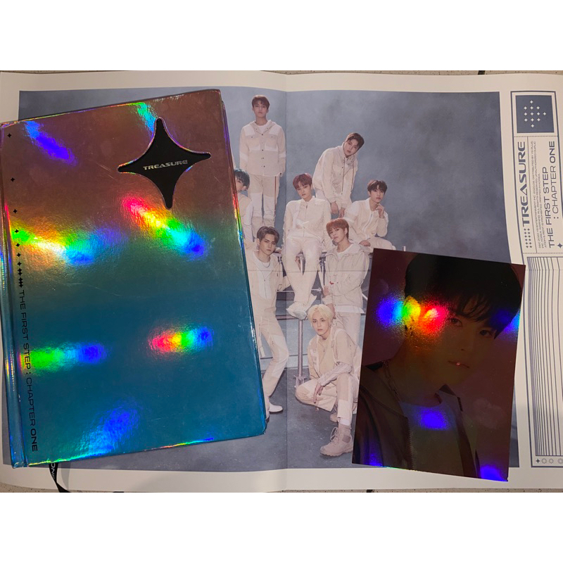 WTS ALBUM TREASURE CHAPTER ONE BLACK VER + Poster dan postcard