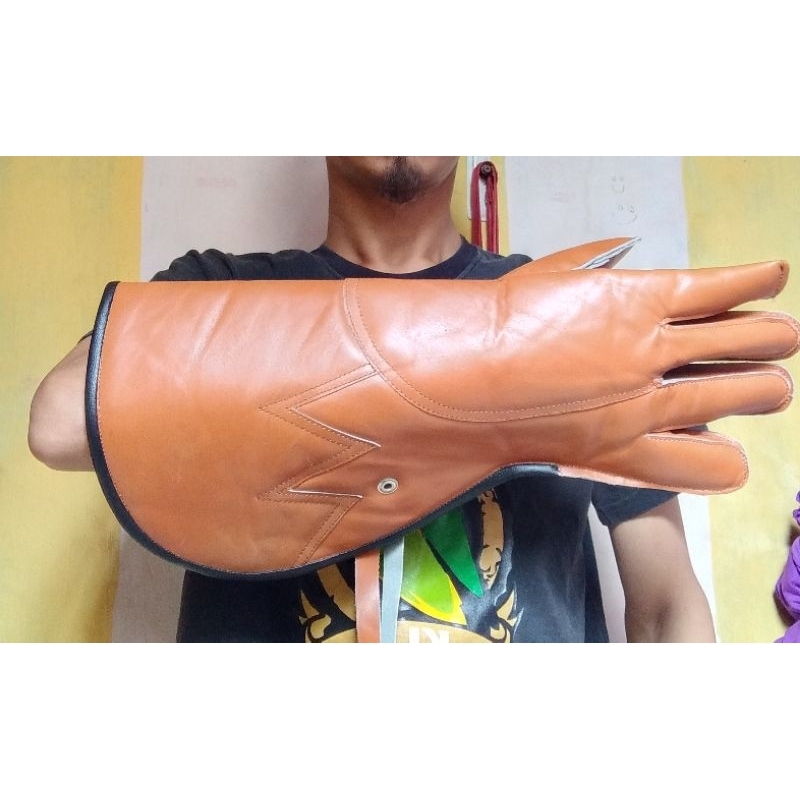 glove bird elang besar glove kulit asli glove panjang glove burung elang kulit asli berkualitas