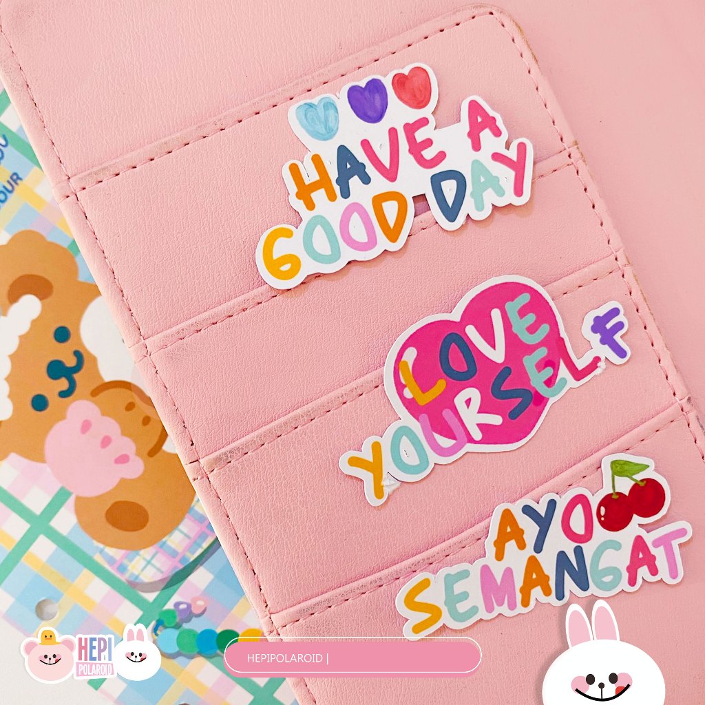 

Sticker Pack | Your Daily Motivation (sudah dipotong) Sticker Quotes Pastel Hepipolaroid