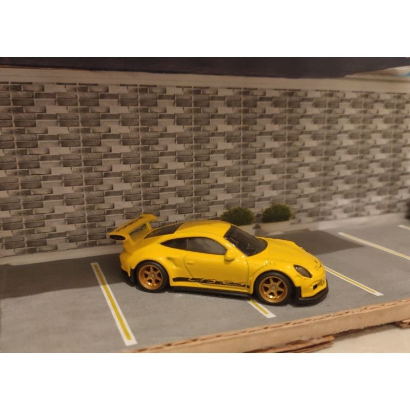 HOT WHEELS Porsche 911 GT 3 RS  - Tampo GT3 RS Factory Hp500 card Swap BAN Karet