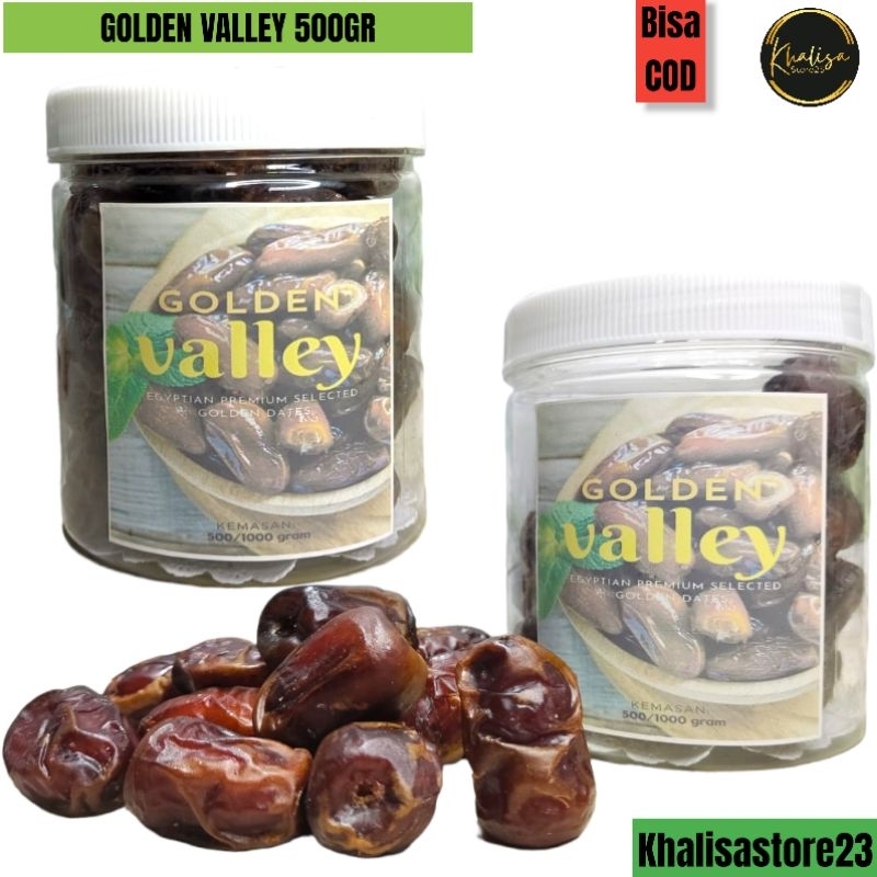 

KURMA GOLDEN VALLEY JUMBO/KURMA MESIR 500GR [KEMASAN TOPLES BULAT]