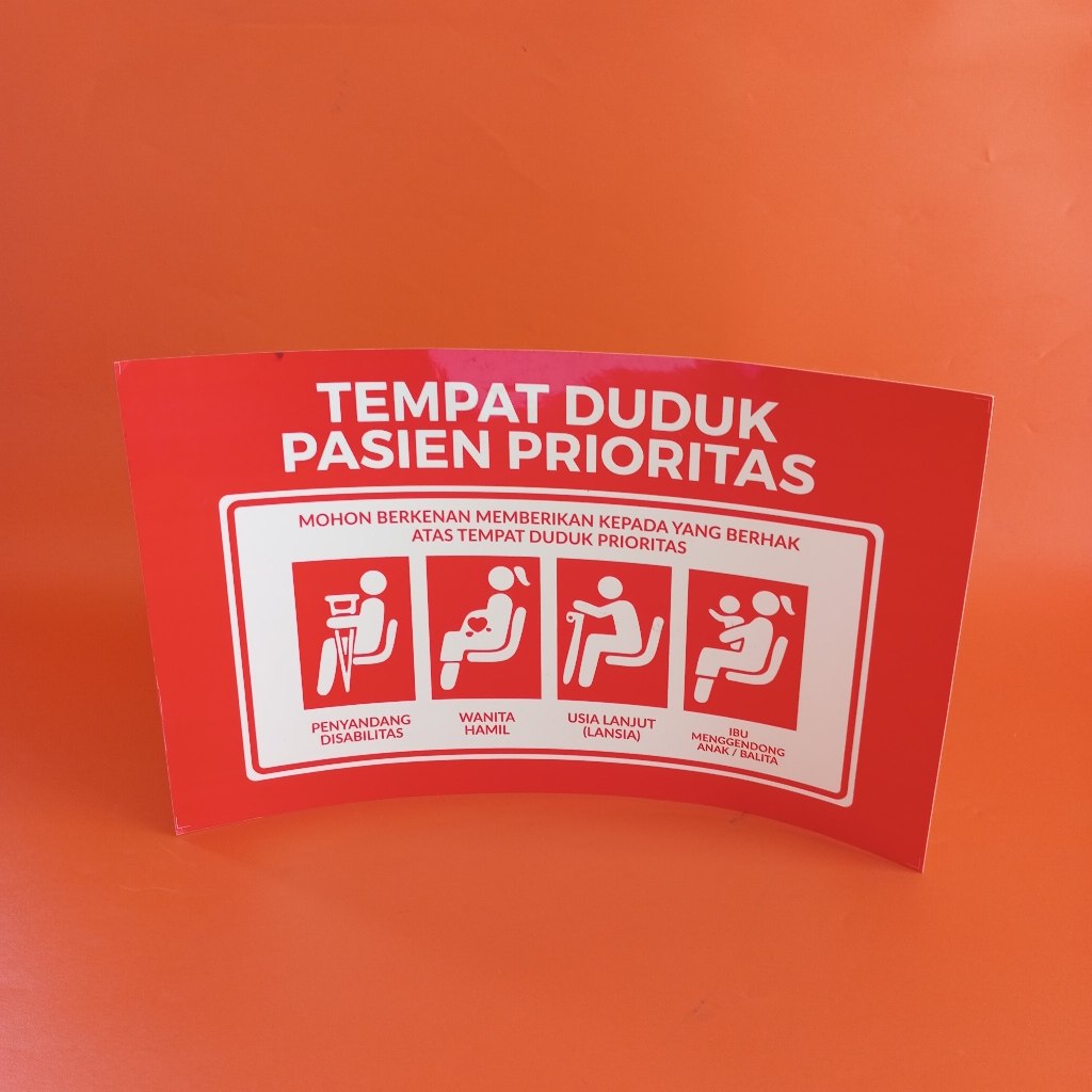 

Stiker Tempat Duduk Pasien Prioritas/ Stiker Vinyl/ Stiker Pasien Prioritas