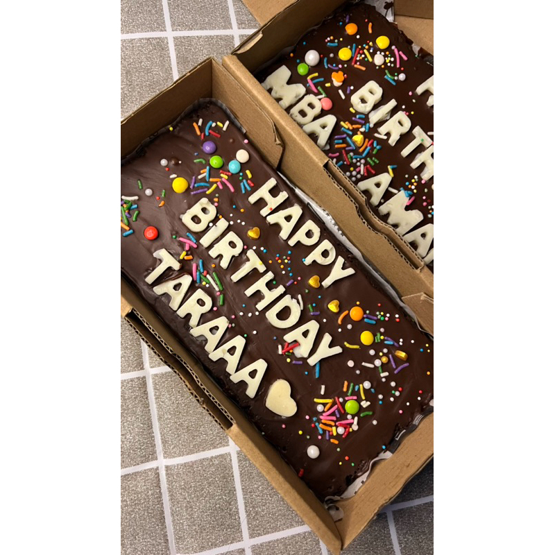 

Brownies huruf by request