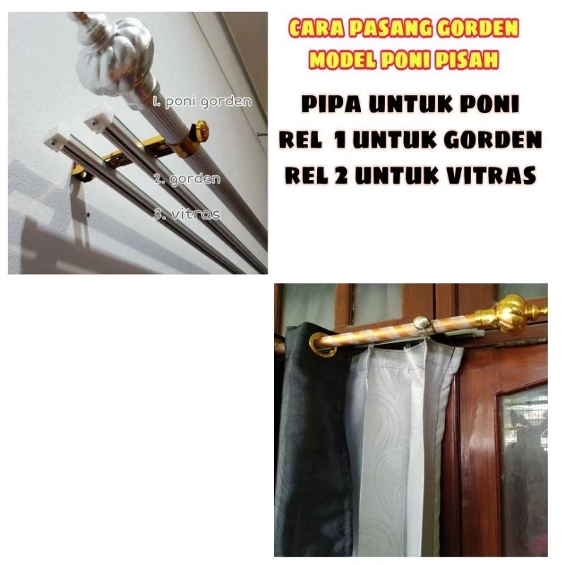 GORDEN PRADA MODEL PONI PISAH KORDEN JODHA HORDENG JENDELA PINTU GORDEN SMOKRING GORDEN PENYEKAT