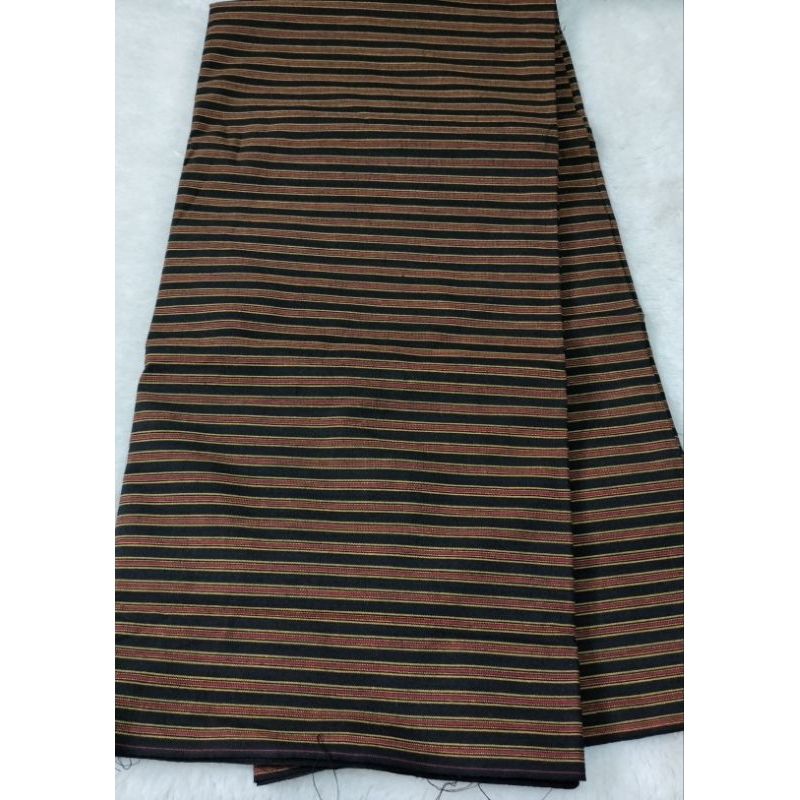 anisashop-Kain lurik pedan klasik warna coklat terlaris murah