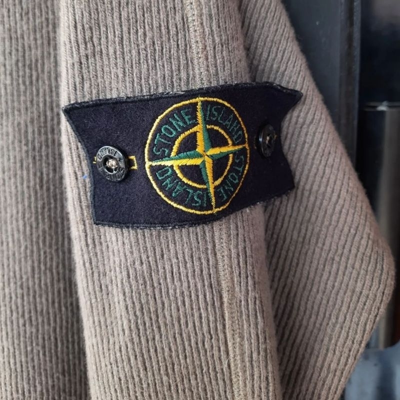 vintage stone island AW03 garment dyed knitwear