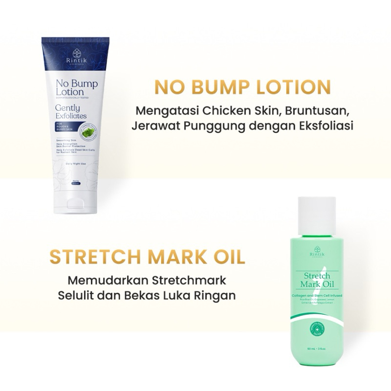 Lotion Rintik no bump LOTION 100ml tubuh kulit bruntusan jerawat punggung chicken skin RINTIK Rintik skincare lotion nobump