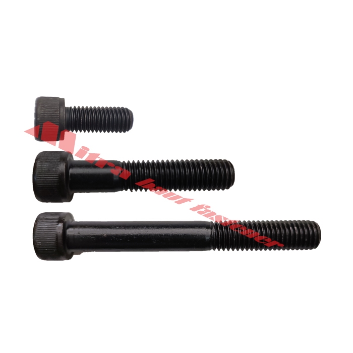 M10 x 180 Baut L Baja Hitam Socket Head Kunci L