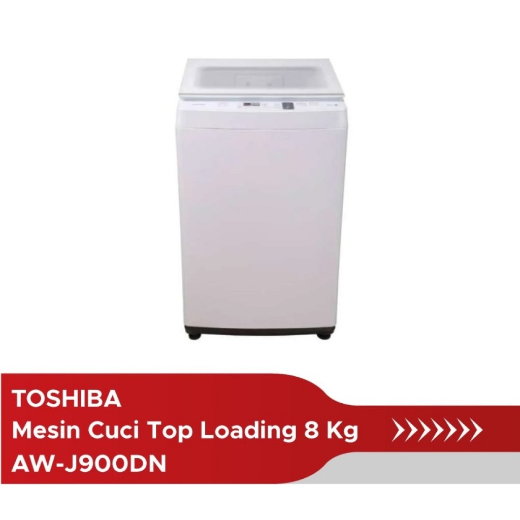 TOSHIBA MESIN CUCI 1 TABUNG 8 KG TOP LOADING AW-J900DN MESIN CUCI TOSHIBA MESIN CUCI TOP LOADING MES