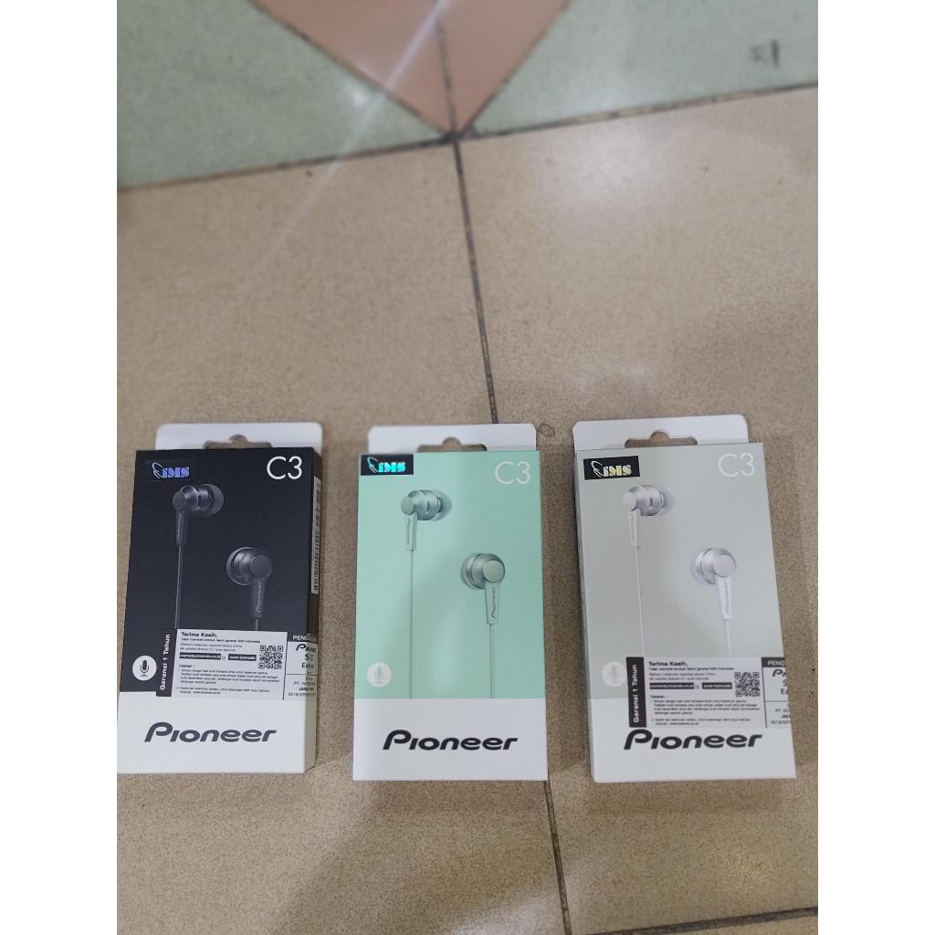 Pioneer SE-C3T C3 Earphone Headset With Mic Original