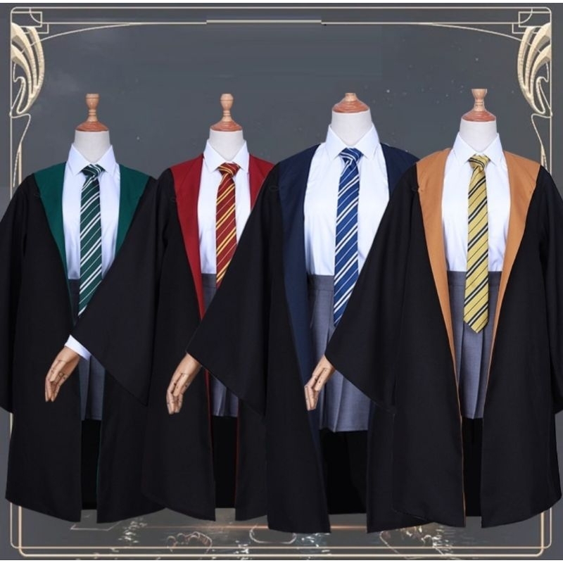SEWA JUBAH HARRY POTTER + DASI // Sewa jubah gryffindor slytherin hufflepuff ravenclaw (Hanya sewa)