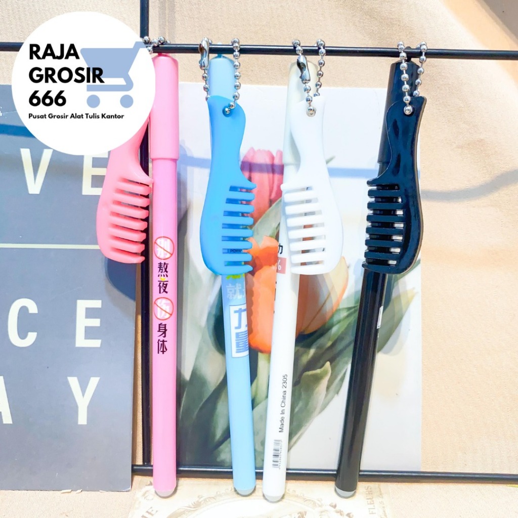 

PULPEN GANTUNGAN SISIR CHINA PG-1096 PEN PENA LUCU IMUT KADO UNIK KOREA AESTHETIC COD